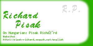 richard pisak business card